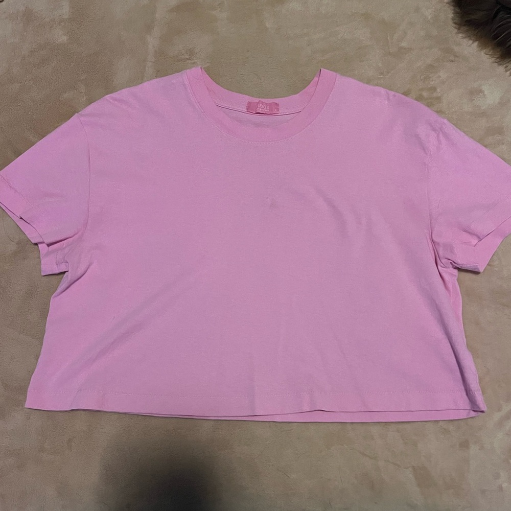 Nuuds cropped tee - bubblegum